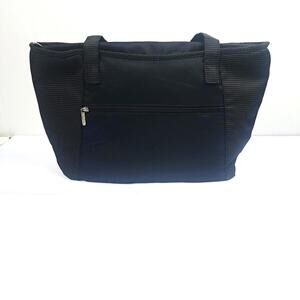 Ameda Black2 pocket Zip Tote‎ Bag 17 x 10
